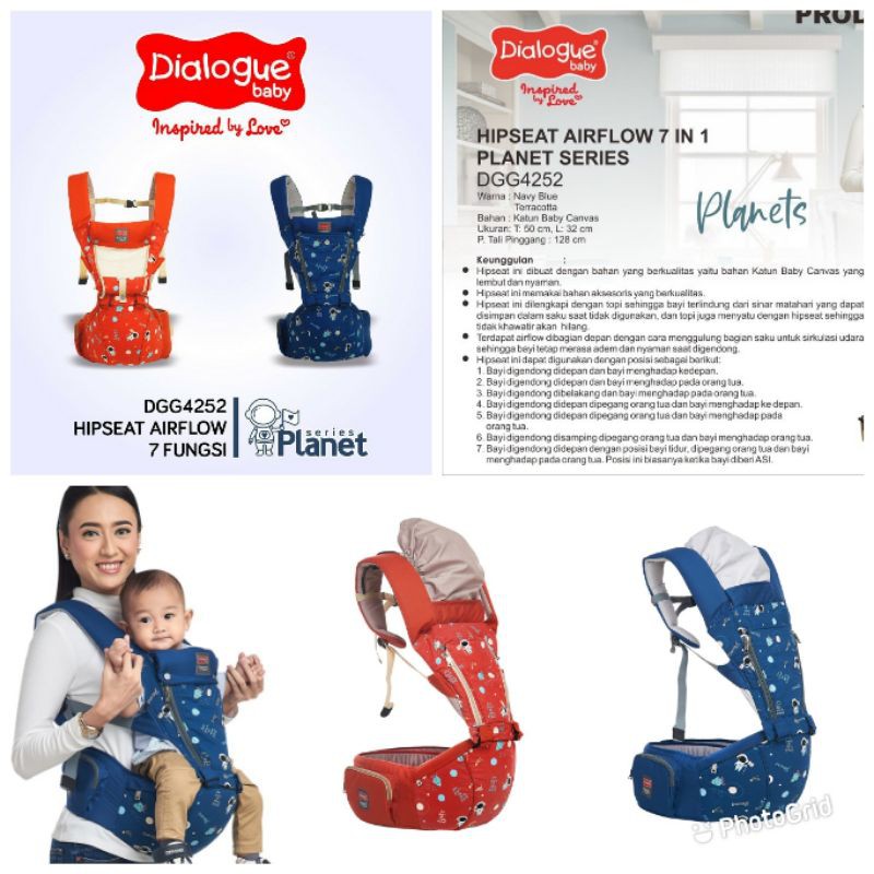 dialogue hipseat gendongan fox series DGG4152