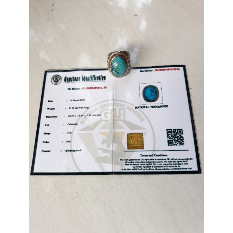 Natural Turquoise Pirus Persia Memo