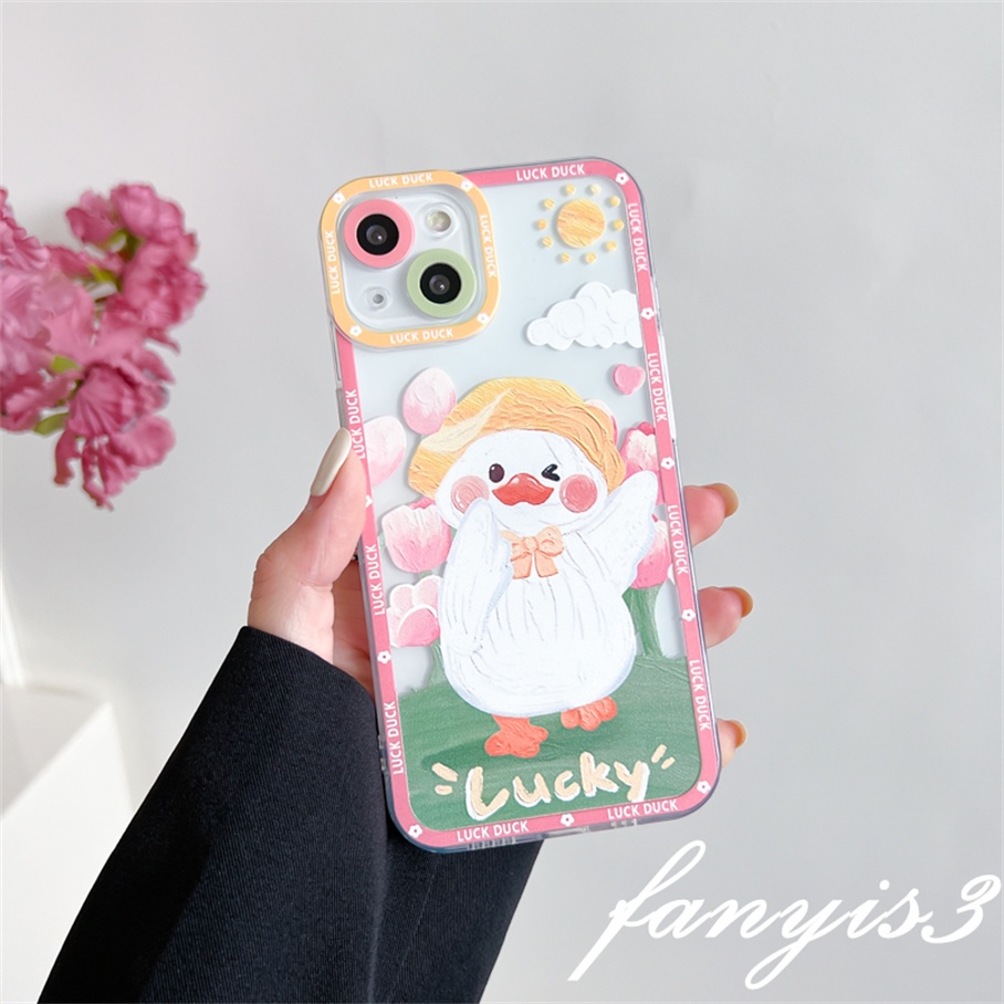 Samsung A14 A34 A54 M14 A04 A04s A13 A52s A03 A23 A33 A53 A73 A03s M23 A52 A02 A12 A22 A72 A32 A51 A71 A50 A50s A30s A30 A20 A21s A31 A11 Soft Case Pelindung Desain Kartun Bebek Untuk