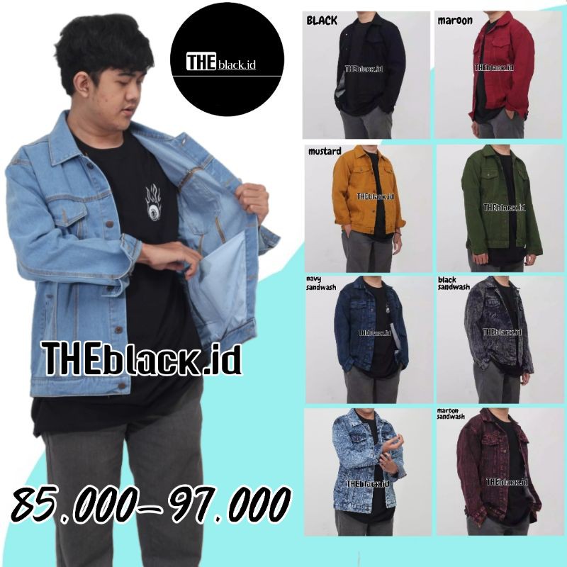 JAKET JEANS SANDWASH PRIA / JAKET JEANS /JAKET PRIA COD / BAYAR DITEMPAT