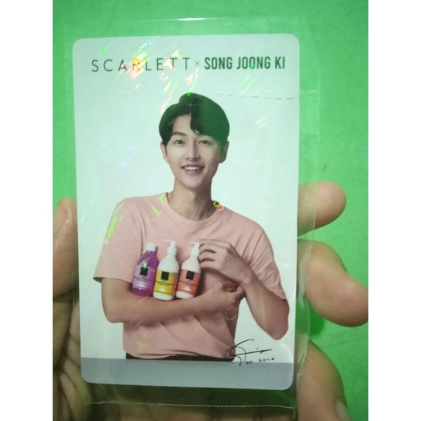 SCARLETT X SONG JOONG KI PHOTOCARD OFFICIAL