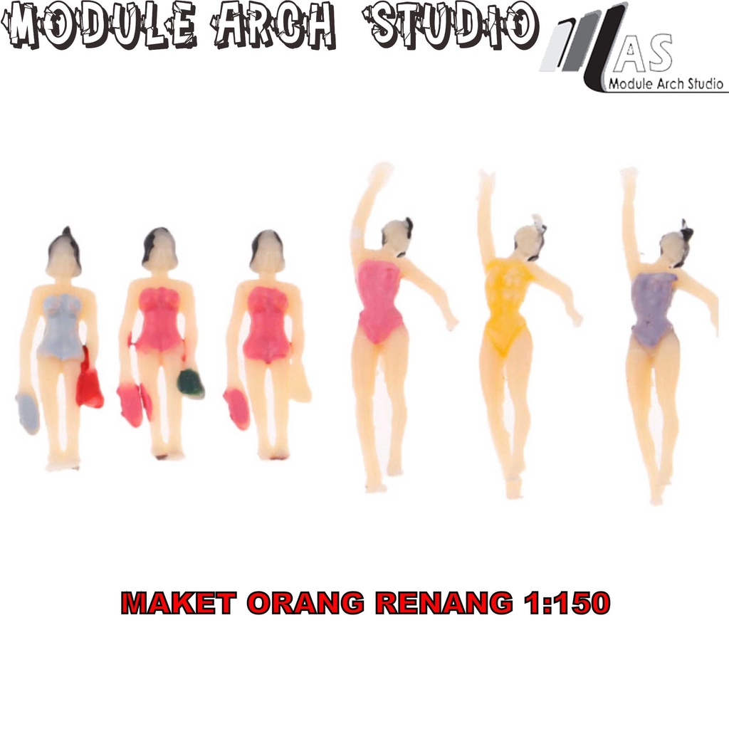 Maket Orang Renang Skala 150 - Figure Orang Renang