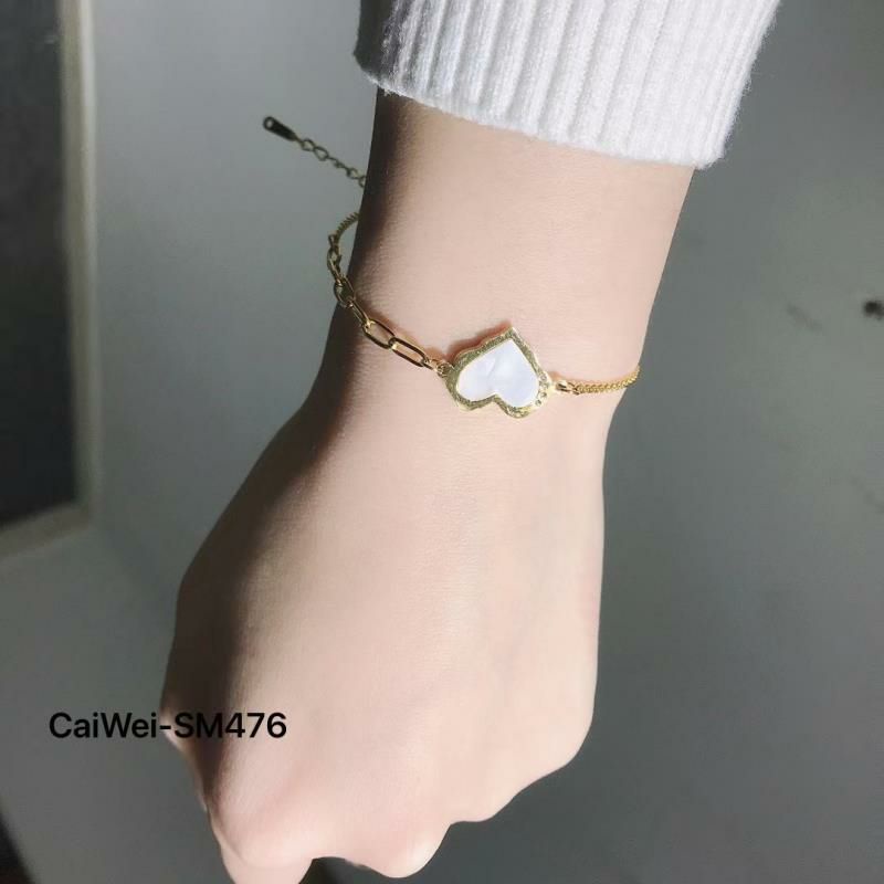 Gelang tangan rantai titanium asli korea Rose gold GRT-18