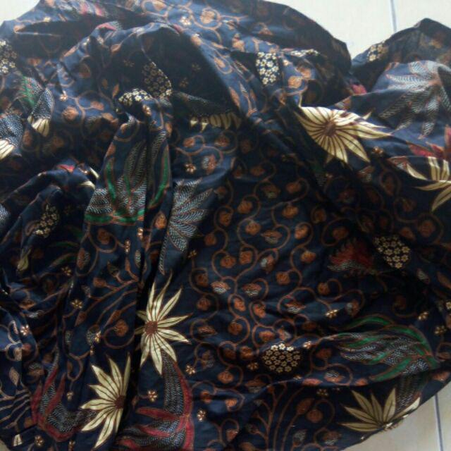 Kemeja Batik Kerja Big Size Jumbo Size Fit Xxl Ld 115 Warna Hitam Putih Casual Formal Kondangan