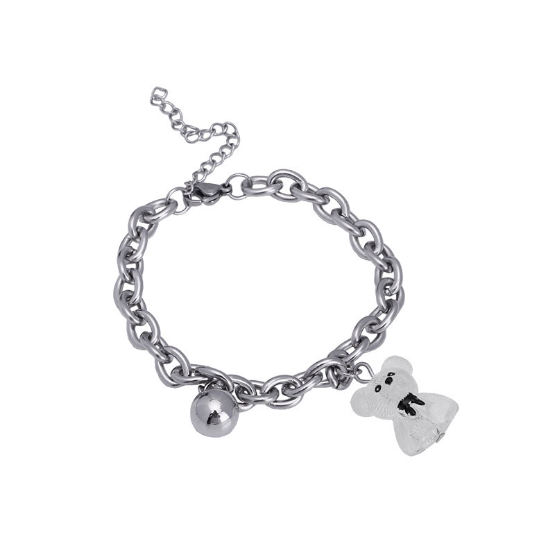Gelang Tangan Transparan Motif Kartun Beruang Untuk Wanita - AG2
