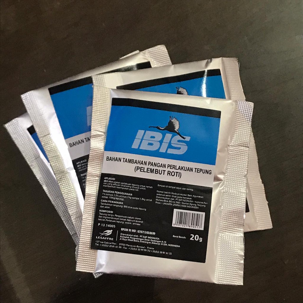 Pelembut Roti Ibis Blue - Ibis 4x20gram