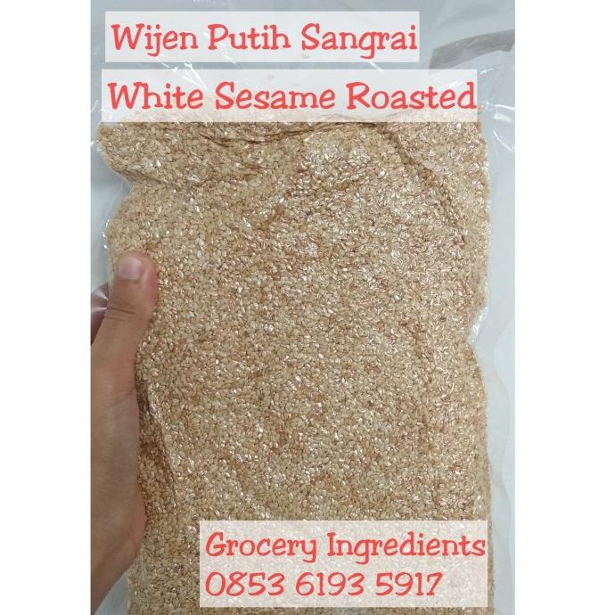 

Wijen Putih Sangrai 1Kg / White Sesame Roasted / Wijen Putih Pangang