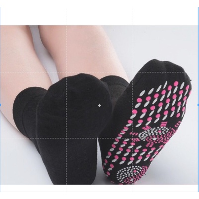 Kaos Kaki Magnet Terapi Pemanas Penghangat Telapak Kaki Tourmaline Magnetic Socks Kaos Kaki Magnetik ori