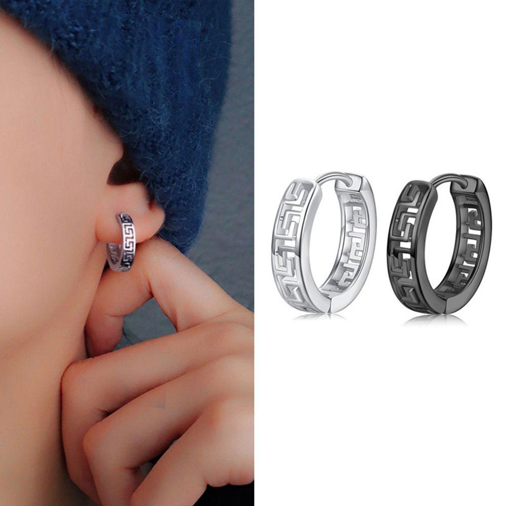 Mxbeauty Gesper Telinga Dinding Besar Temperamen Hadiah Sederhana Punk Pria Hip Hop Anting Gaya Korea