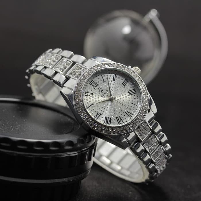 JAM TANGAN MURAH/JAM ORIGINAL/ JAM TANGAN ROLEX DIAMOND RANTAI R67M