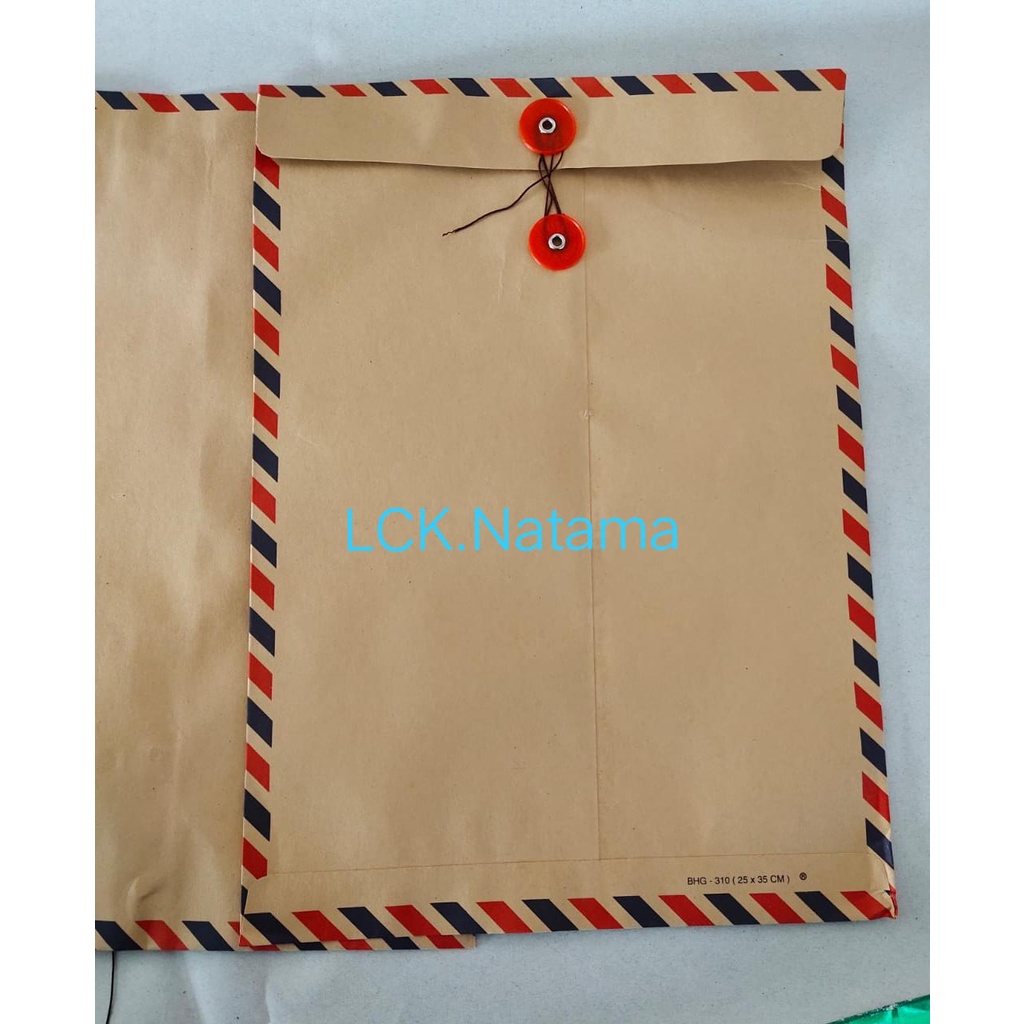 Jual Amplop F Tali Coklat Airmail Folio F Tali Shopee Indonesia