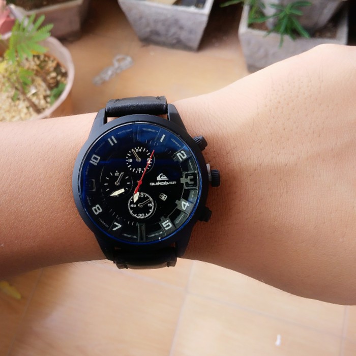 ORI 023 jam tangan pria quiksilver / jtr 1155 hitam