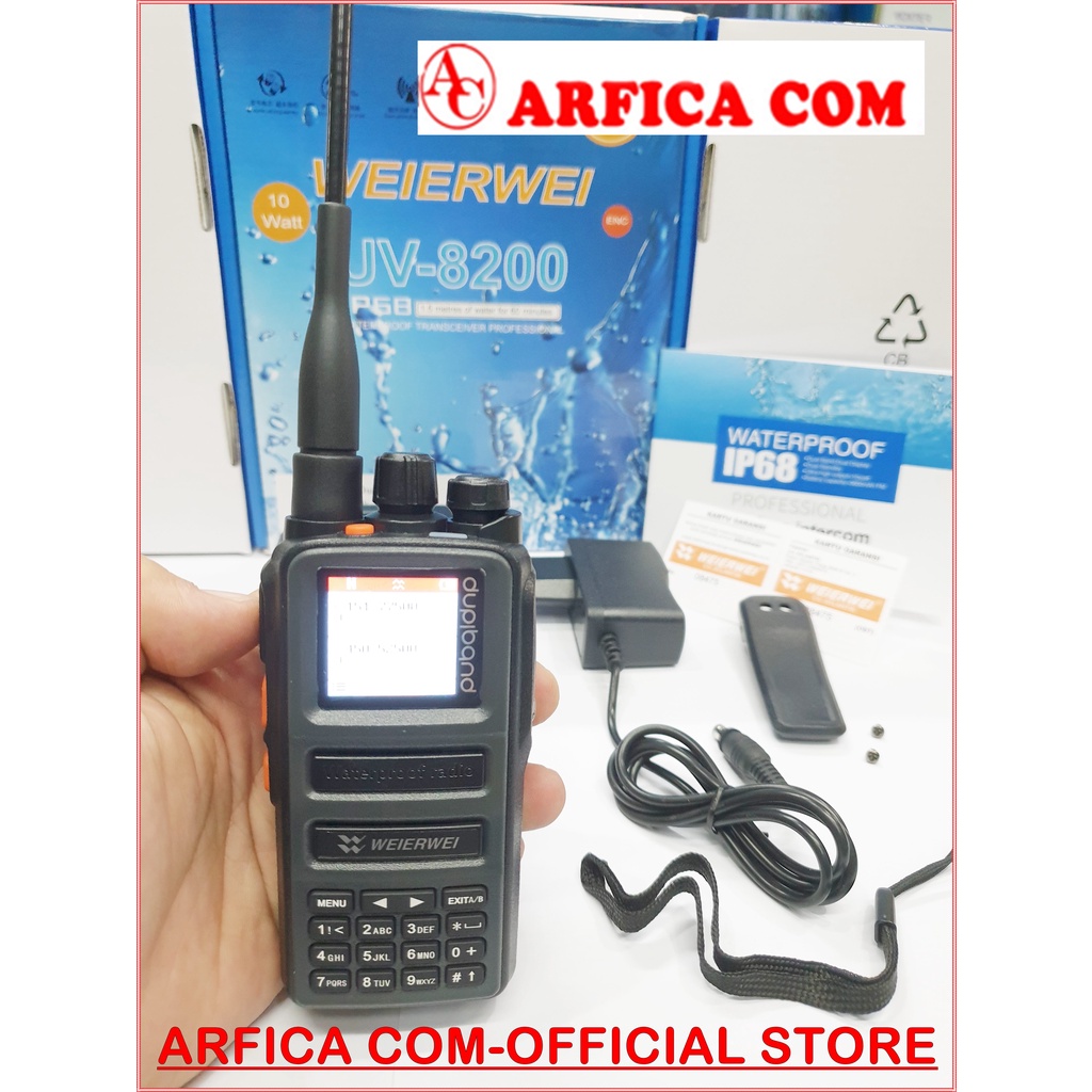 HT WEIERWEI UV8200 IP68 DUALBAND 10 WATT WATERPROOF - HT WEIRWEI UV 8200 VEV UV8200