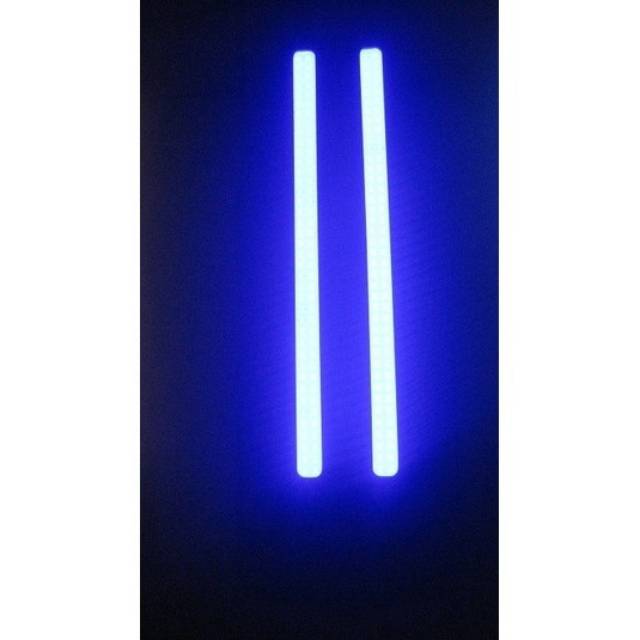 Led DRL Mobil Panjang 17cm 12W Warna Biru