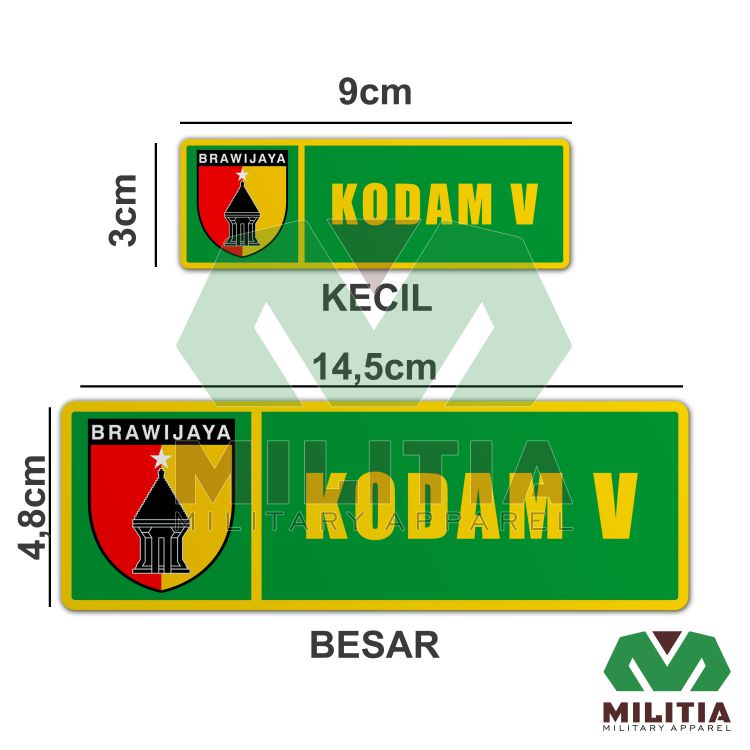 Stiker KODAM Komando Daerah Militer V Brawijaya