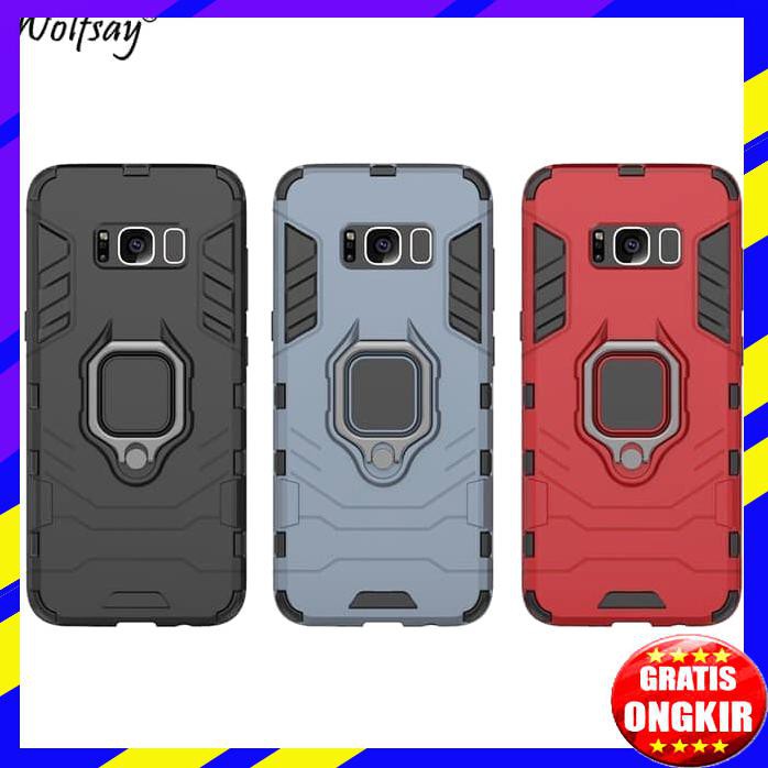 ACC HP SAMSUNG S8 PLUS HARD CASE ARMOR PANTHER WITTH RING COVER IRON+IRING