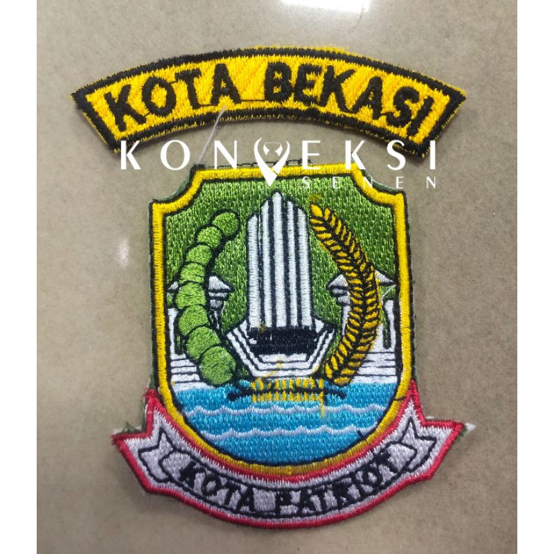 BADGE BORDIR KOTA BEKASI