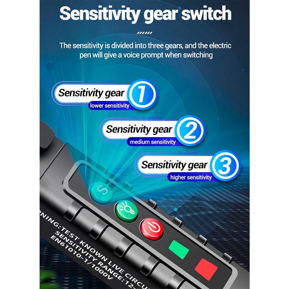 Solighter AC Voltage Detector Tester Multifungsi Infrared Tester Pen Pengukur Tegangan