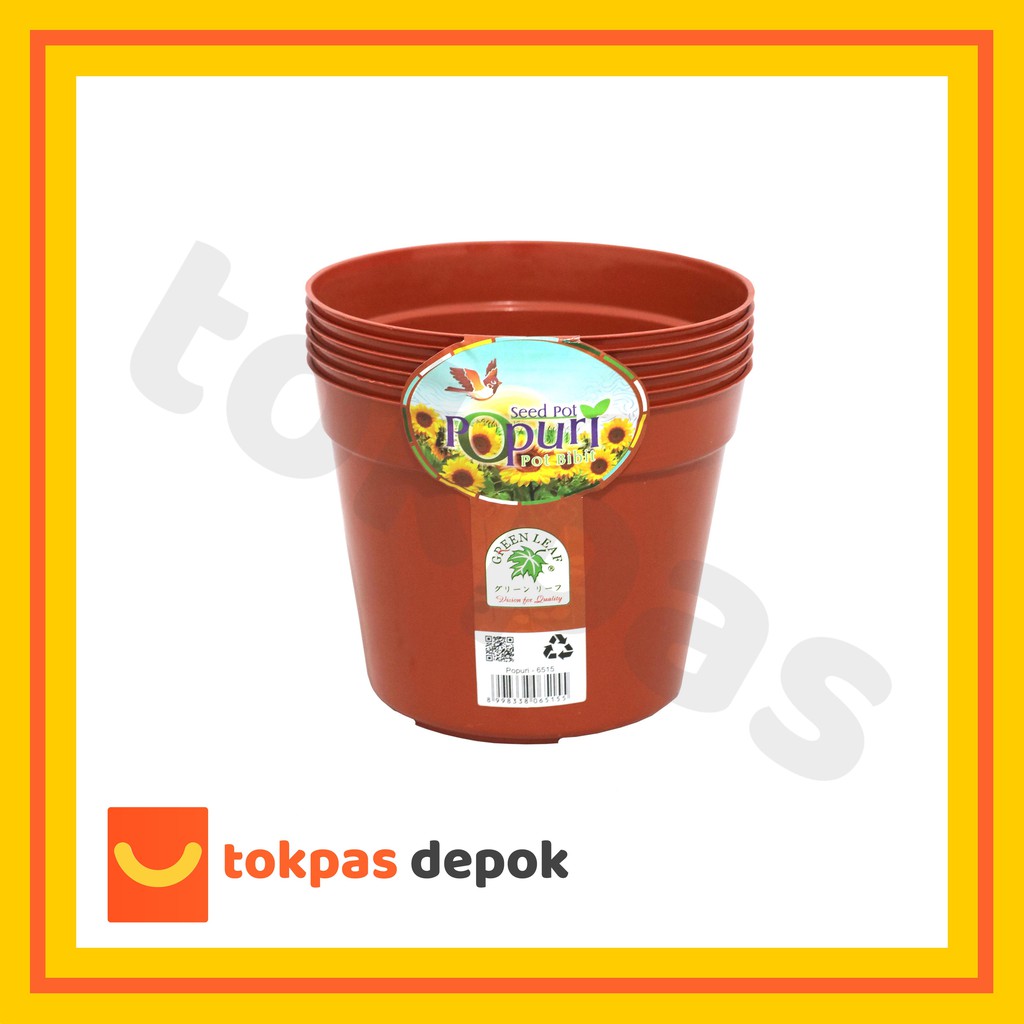 [6 PCS] Pot Polos Plastik Simba Bunga Tanaman Hias Ukuran Besar & Kecil Pot Taman Kebun Tabulampot B
