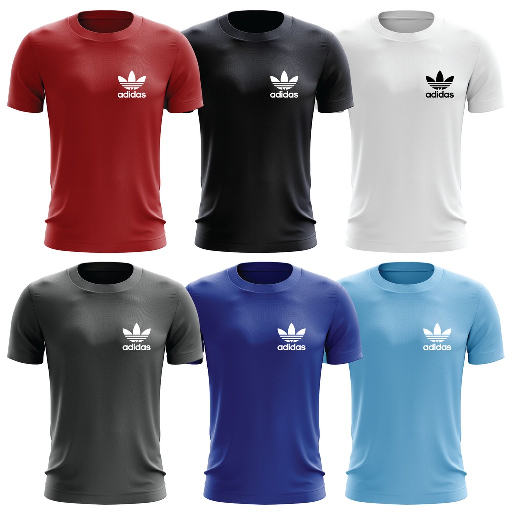 ⭐️⭐️⭐️⭐️⭐️POLO LOGO ADIDAS  ROUNDNECK SHORT SLEEVE T-SHIRT / LOGOSABLON PRINTED PRESS POLYFLEX PREMI