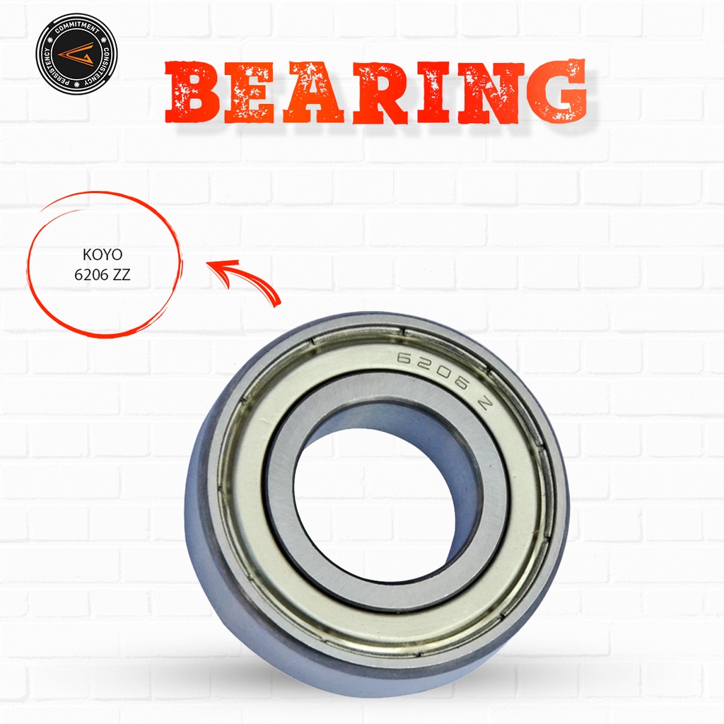 Bearing 6206 ZZ / 6206Z / 6206ZZ - Koyo