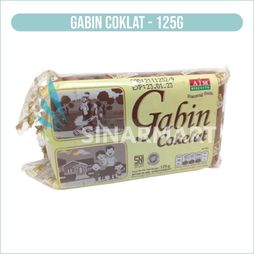 

AIM BISKUIT GABIN KABIN COKLAT 125 GRAM