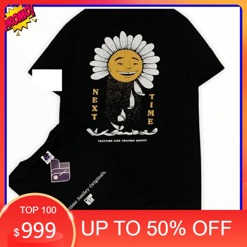 Baju Tshirt Kaos / Murah NextTime Sun flower Smile Premium / Thanksinsomnia  / ACDC / METAL / METTAL