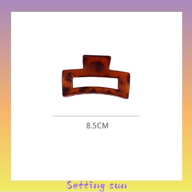 Geometri Jepit Rambut Korea Fashion Gripping Plate Hair Headdress Elegant Large Hairpin Aksesoris Rambut TN