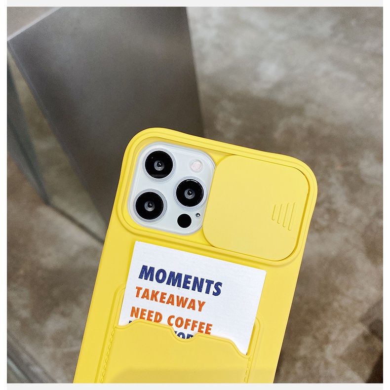 Case Bahan Silikon Dengan Holder Kartu Untuk Iphone 14 Pro max 13 12 Promax 11 Pro xs max 13 12 Pro max 11 Pro max xs max