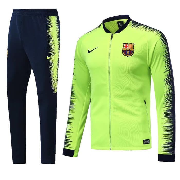 Terlaris Jaket Sweater Midlayer Tracksuit Barca_ Barcelona_ Away 18/19 Grade |