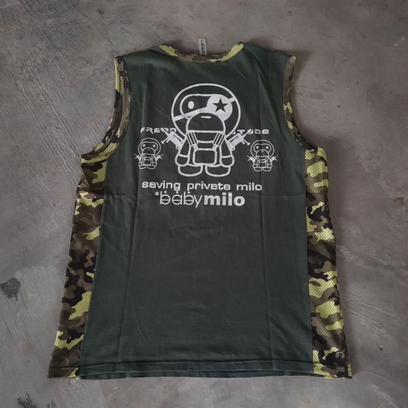 tanktop baby milo army second