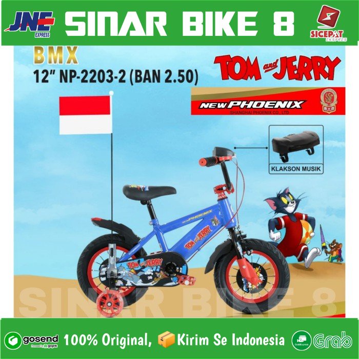 Sepeda Anak Laki NEW PHOENIX BMX NP 2203-2 TOM &amp; JERRY