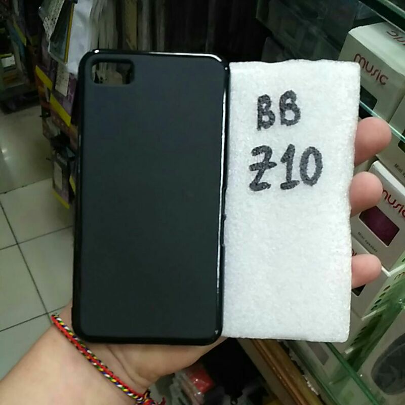 BLACKBERRY BB AURORA BBC100-1 , BB Z10 , BB 9320 / BB 9220 silikon karet soft case Hitam mantul