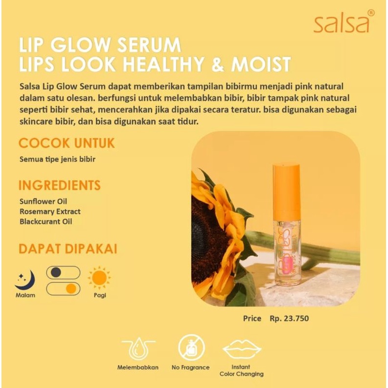 SALSA LIP GLOW SERUM SERUM BIBIR MELEMBABKAN BPOM