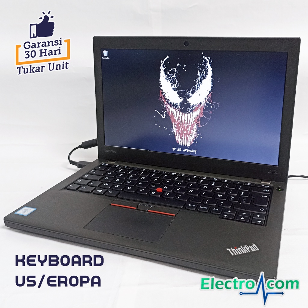 Lenovo Thinkpad X270 Core i5 Gen7 RAM 16GB SSD 512GB Ultrabook Mulus