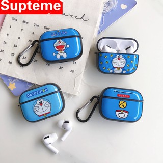 Case Desain Kartun Doraemon  Warna  Biru  untuk Airpod 