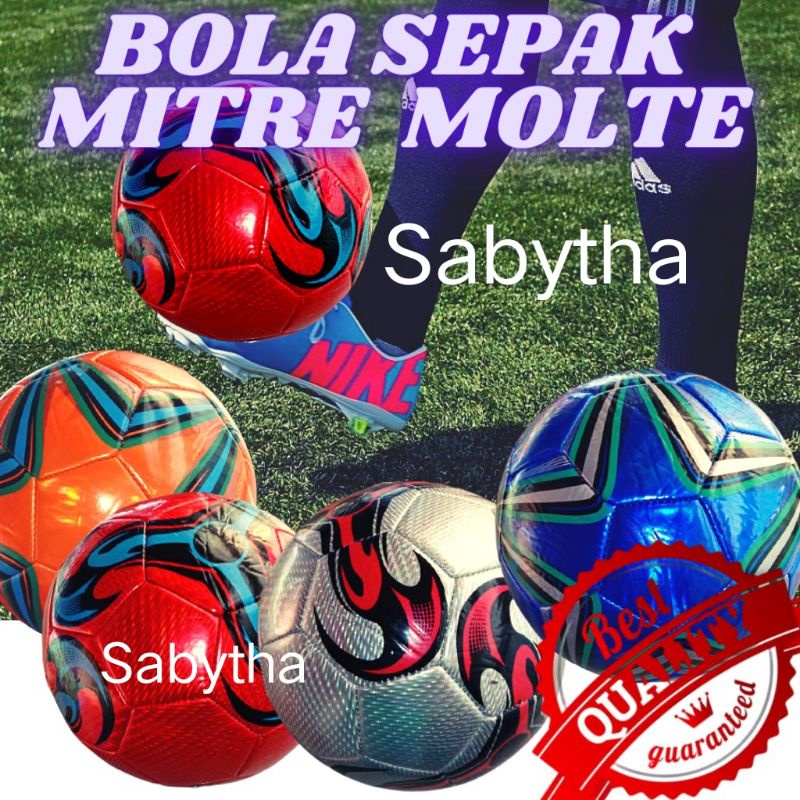 Bola Sepak Bola Kulit Metalik / Bola Soccer / Football / Futsal / Bola Kaki
