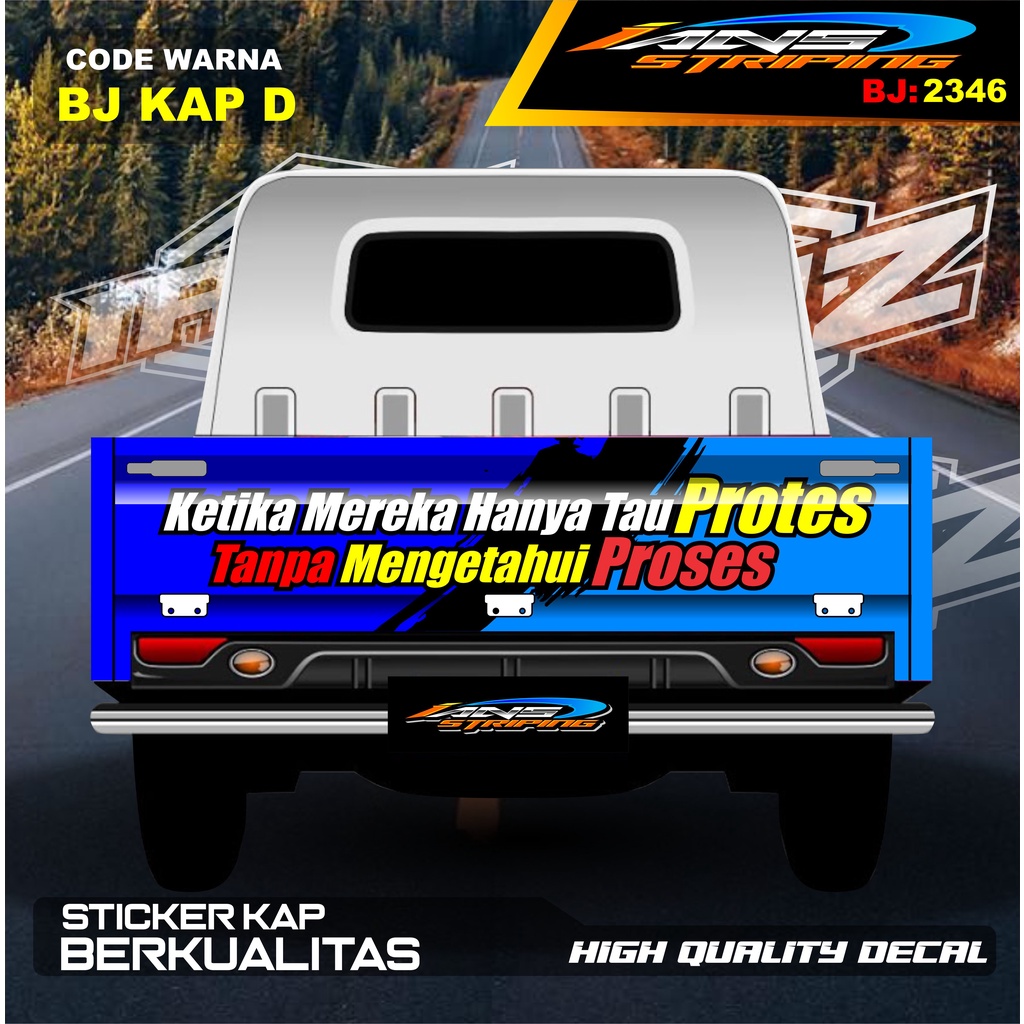 DECAL STIKER BAK BELAKANG GRANMAX / STICKER VARIASI GRANMAX PICK UP / DECAL STIKER CARRY PICK UP / STIKER VARIASI PICK UP L300