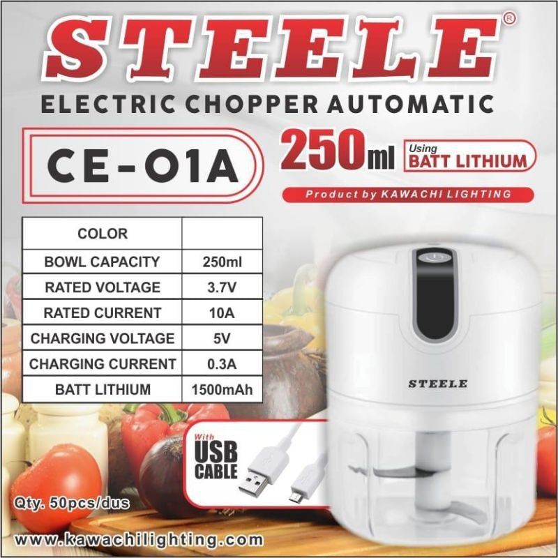 Food Chopper Automatic Steele 250ml CE-O1A