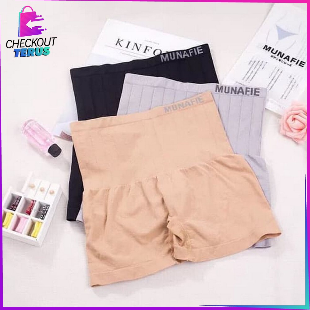 CT P35 Celana Korset Munapi Pelangsing Celana Pengecil Perut Underwear Wanita Highwaist Slimming Pants Celana Pengecil Perut