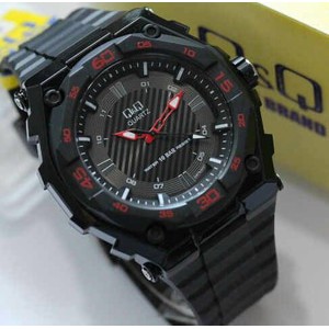 Jam Tangan QQ Ori GW79 JAM TANGAN PRIA ANALOG Q&Q gw79 HITAM MERAH