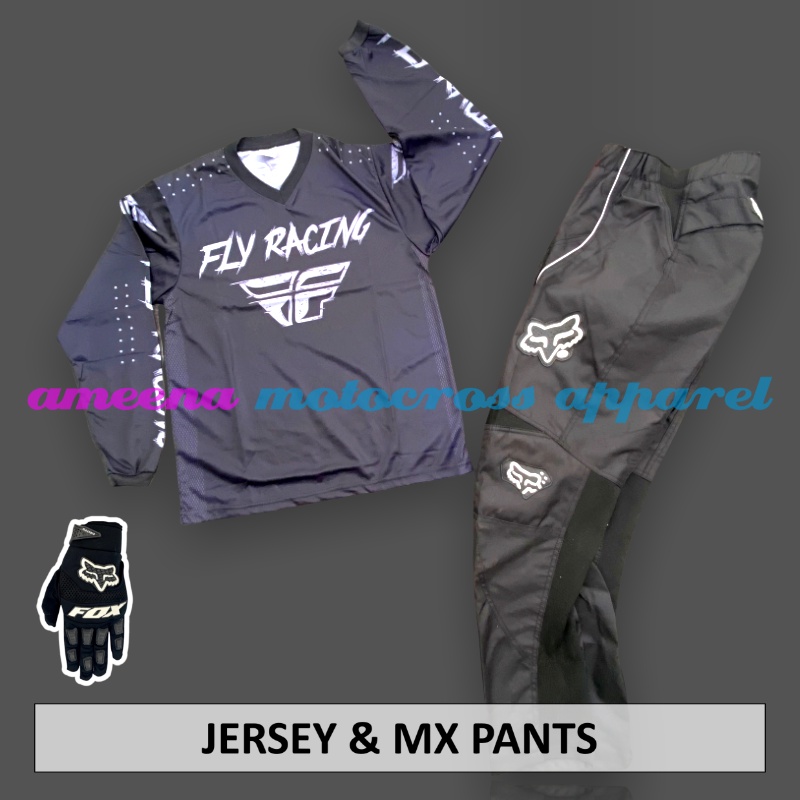 Jerseyset - Jersey set Trail - Jersey &amp; Celana Motocross - Jersey Trabas - Jersey Stelan MX Cross - Satu Set Jersey &amp; Celana - Jersey Lokal - Celana Cordura -  FLCT0101-F41