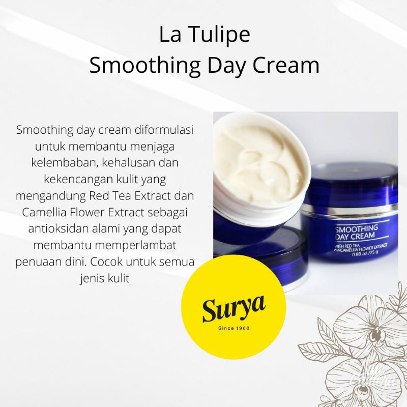 La Tulipe Smoothing Day Cream with red tea