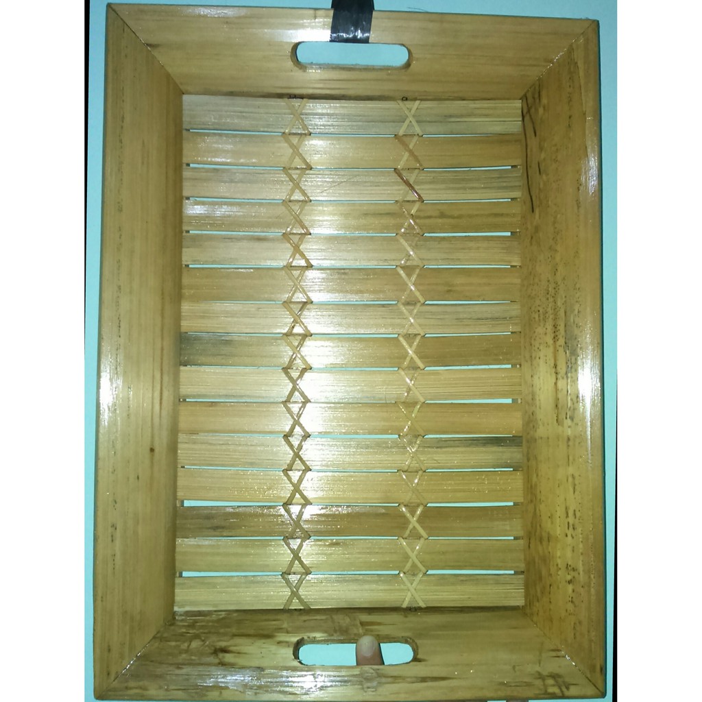 Nampan/ Tempat Wadah Kue/ Tatakan Snack Bambu