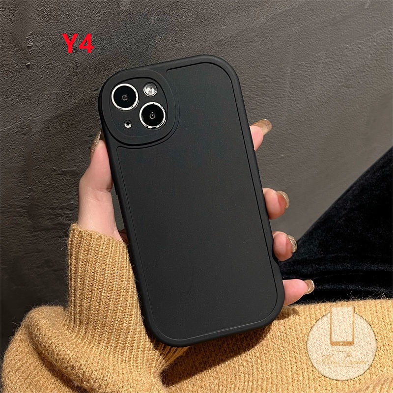 Soft Case Silikon TPU Warna Polos Untuk iPhone 7Plus 11 12 13 Pro Max XR X XS Max 7 8 Plus SE