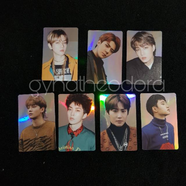 exo hologram sticker (photocard sticker)