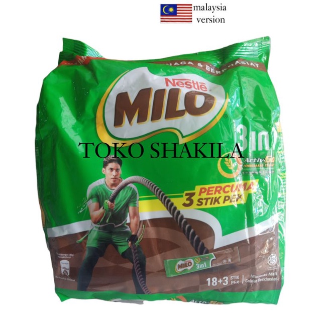 

MILO 3 IN 1 SACHET ISI 21 PCS ASLI MALAYSIA