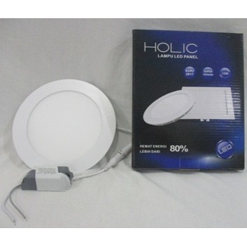 Lampu LED Panel Downlight 12w Bulat Terang Bergaransi kualitas OK Holi