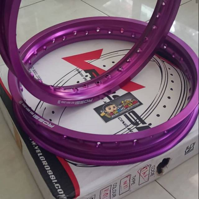 VELG ROSSI UKURAN 185 215 RING 17 WARNA UNGU
