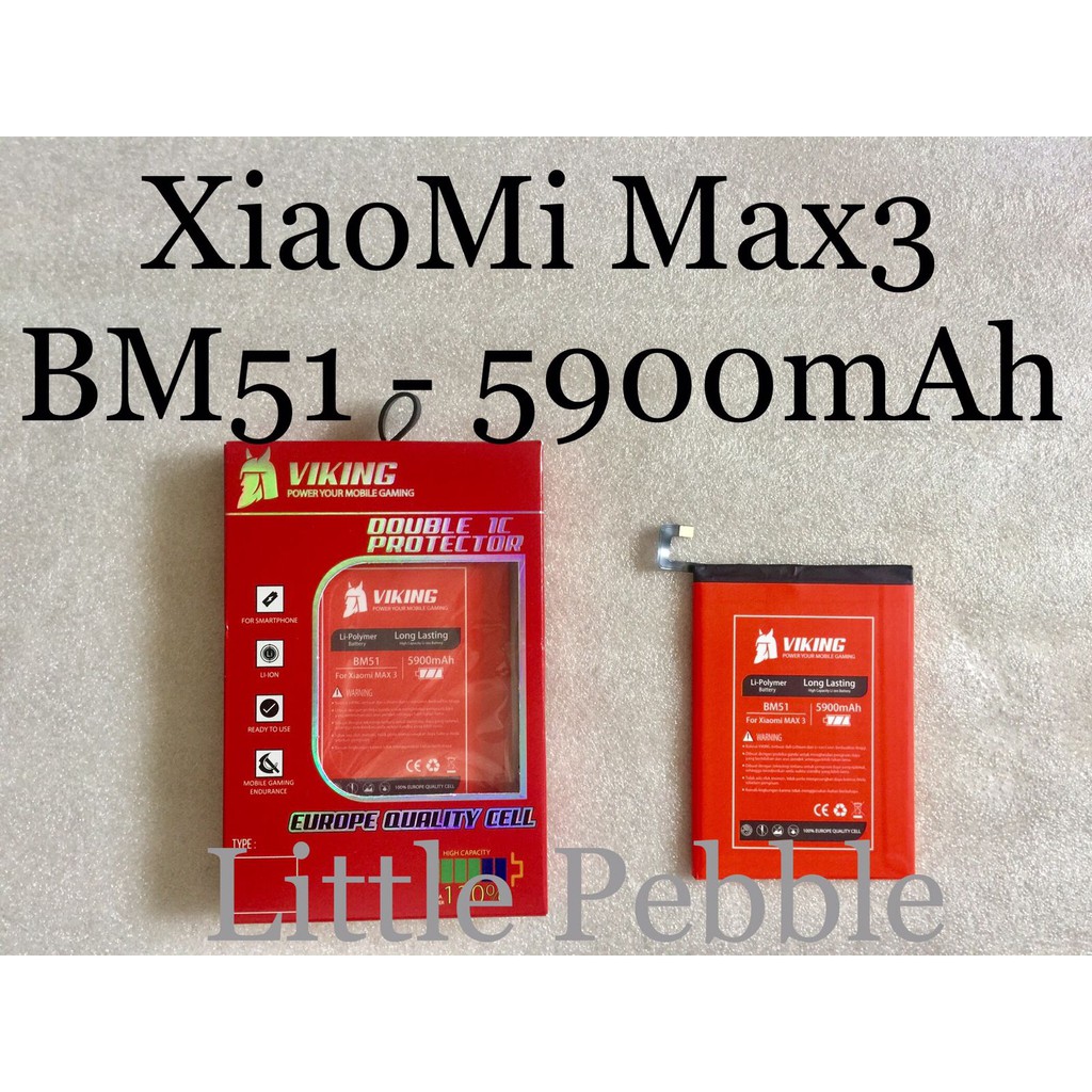 Baterai Double Power Viking 5900mAh BM51 BM-51 Xiaomi Mi Max 3 Batre